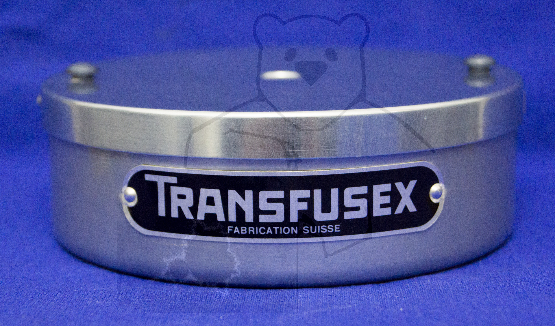 Bluttransfusion mit der Blutpumpe "Transfusex", Geschlossene Box, seitlich